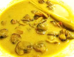 Pungut teritip di tiang batu, batu pecah dilanda karang; Hidup Berdikari Lokan Masak Lemak Cili Api