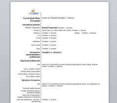 Oltre 32 template di cv europass da scegliere. Curriculum Europeo Vitae Da Scaricare Gratis Redgd Dodpop Info