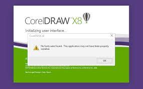 No Fonts Were Found Error Coreldraw X8 Coreldraw Graphics Suite X8 Coreldraw Community