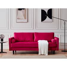 Garren 75.6 square arm sofa. Mercer41 North Adams Velvet 75 6 Square Arm Sofa Wayfair