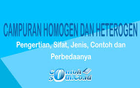 Gula pasir *nama benda : Campuran Homogen Heterogen Sifat Ciri Contoh Dan Perbedaanya
