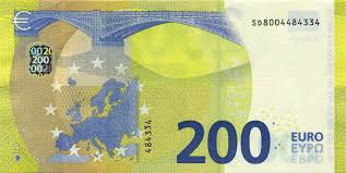 Euroscheine als scheck,.den man natürlich nicht wirklich einlösen kann. 2