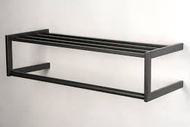 Wandgarderobe aus edelstahl, garderobe mit 9 haken, moderne garderobenleiste, breite 80 cm. Garderobe 73483 Industrielook Modern Edelstahl Anthrazit