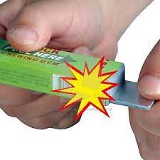 Electric shock chewing gum shock you friend practical joke. Electric Shocking Shock Chewing Gum