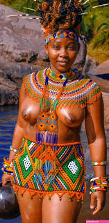 Zulu Girls Dancing - Bare Breasts Hypnotizing Rhythm