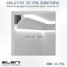 Veletta Eleni El706 Da Appoggio Ad Angolo Per Pareti In Cartongesso O In Muratura Con Striscia Led Per Una Luce Rifl Veletta Cartongesso Illuminazione Soffitto