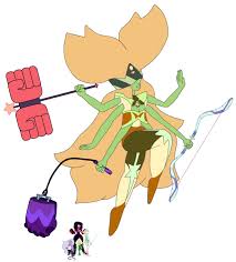 Bismuth And Pearl Fusion Garnet Amethyst Pearl Peridot Steven Universe Gem Steven Universe Diamond Steven Universe Fusion