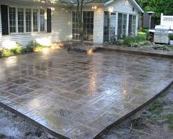 20 stunning cement patio ideas. Courtyard Concrete Patio Designs Patio Makeover Stamped Concrete Patio Designs