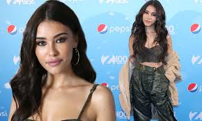 On going (2017) news shop. Madison Beer Flaunts Cleavage And Flat Stomach In Camo Corset At Jingle Ball In Nyc Daily Mail Online