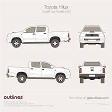 Lease a toyota tacoma using current dealers near you have toyota tacoma models available from $241 per month, to $430 per month. 2005 Toyota Vigo Smart Cab Facelift Pickup Truck Drawings Download Vector Blueprints Outlines