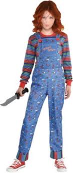 You can even dress like tiffany from bride of chucky or wear a more feminine version of chucky's iconic overalls! Chucky Costume For Girls Child S Play Party City