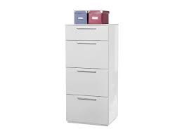 Die kommode bitte immer an der wand befestigen! Kommode Weiss Hochglanz Mit 4 Schubladen 50 Cm X 41 Cm Semplice 0290002802