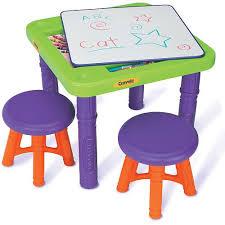 This colorful crayola wooden table and chair set will be the mecca for your child's creative playtime. Crayola Easy To Assemble Activity Table Kids Table Chair Set Play Table Kid Table