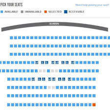 fandango theater seating chart the seats at the top are at