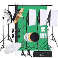 30pcs Photography Video Studio Softbox Lighting Kit Background Stand Set Light Reflector Photography Umbrella Wish