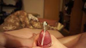 Penis plug cumshot