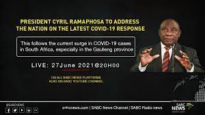 President cyril ramaphosa will address the nation at 20h00 tonight, monday, 14 december 2020, on developments in relation to the country's response to the. Jgsi8he0rbbtfm
