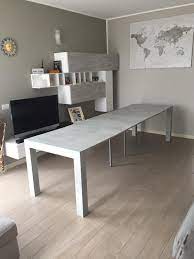 first extendable console table concrete gray fiver furniture furniture bedroom decor interior design