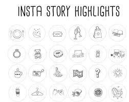 Black And White Banner Cute Instagram Story Highlights Icons Set Of 57 Instagram Icons Etsy Story Highlights Instagram Highlight Icons Instagram Icons