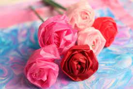 Tissue paper flowers how to make. How To Make A Tissue Paper Rose Happy Hooligans