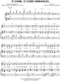 Steven Curtis Chapman O Come O Come Emmanuel Sheet Music In Db Major Transposable Download Print Sheet Music Music Vocal