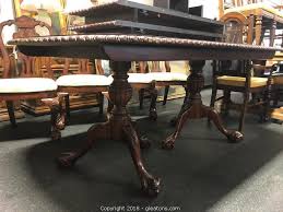 We did not find results for: Gleaton S Metro Atlanta Auction Company Estate Sale Business Marketplace Auction Commercial Appliances Antique And Like New Furniture Item Dining Table With Two Leafs Ball And Claw Foot Matches Chairs