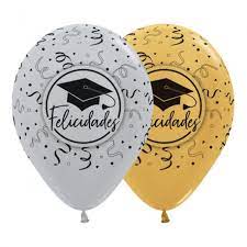 Suministros para fiestas de graduación: Globos Para Graduacion De 12 30cm Sempertex Globos Con Birretes