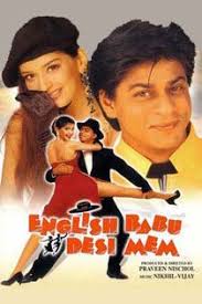 English Babu Desi Mem 1996 Hindi Movie Online In Hd Einthusan Shah Rukh Khan Sonali Bendre R Hindi Bollywood Movies Old Bollywood Movies Bollywood Movies