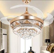 Rose Gold Ceiling Fan Lights Telescopic Chandeliers Lighting Pendant Fixtures Color Pendant Light Fixtures Glass Chandelier Dining Room Ceiling Fan With Light