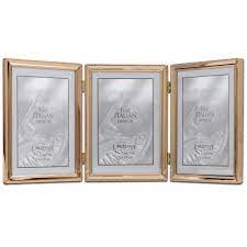 Mounting brackets securely mount dispenser to the wall, and it also includes. Polished Gold Metal 5x7 Hinged Triple Picture Frame Bead Border Design Photoframes Net