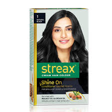 Consider giving black hair with silver highlights a try. Buy Streax Cream Hair Colour For Women Men Enriched With Walnut Argan Oil Instant Shine Smoothness Long Lasting Hair Colour Soft Silky Touch