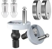 Amazon.com: Toilet Seat Hinge Bolts Kit Quick Release Top ...