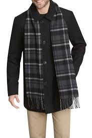 Dockers Weston Wool Blend Car Coat Removable Scarf Nordstrom Rack