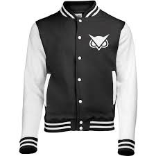 Black And White Varsity Jacket Womens Vanoss Varsity Jacket Baseball Letterman Large Choice Of Sizes 28 Liked On Polyvore Featur Varsity Jacket Varsity Letterman Jackets Black And White Jacket