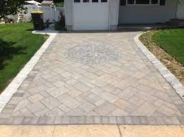 Sandlewood, shale grey, mojave beige, champlain grey, harvest gold, chestnut brown, autumn red, onyx black, chocolate. Techo Bloc Driveway Traditional Landscape New York By Absolute Construction Services Houzz