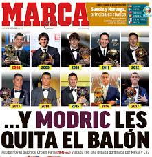 Luka modric is the first player to win the ballon d'or outside of cristiano ronaldo and lionel messi since brazilian great kaka in 2007. Laliga Santander Real Madrid Modric Wins The Ballon D Or Ahead Of Cristiano Ronaldo And Griezmann Marca In English