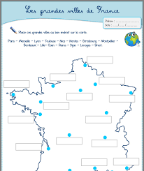 Epingle Par Cecile Savignan Sur Cm2 Carte De France A Imprimer Ville France Geographie Ce2