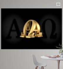 Alpha Und Omega Omega Und Alpha Poster Jorg Hausmann Ohmyprints Typografische Gestaltung Kunstdrucke Auf Leinwand Poster Bestellen