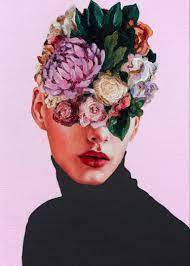 Here presented 54+ flower face drawing images for free to download, print or share. Flower Face Painting By Oleksandr Balbyshev Saatchi Art