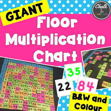 giant floor multiplication chart