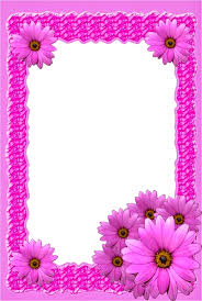 Free, frames, photo frames, free download. Pink Flower Png Frame Frame Background Free Download Png 671x1000 Png Clipart Download