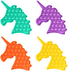 / mini pop it unicorn. Amazon Com Onest 4 Pieces Silicone Push Pop Bubbles Fidget Sensory Toy Unicorn Pop Fidget Toy Autism Special Needs Stress Reliever Toy Unicorn Style Toys Games