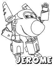 This coloring page features bello and jerome, two of the important characters from super wings series. Free Super Wings Coloring Pages For Children Topcoloringpages Net