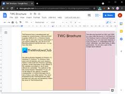 Configure page setup options according to a brochure. How To Make A Brochure In Google Docs