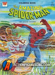 Vintage 64 Page 1976 Spider Man The Oyster Mystery Coloring Book From Whitman Check Out Our Website F Vintage Coloring Books Coloring Books Superhero Coloring