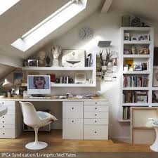 Homeoffice Bilder Ideen Dachschrage Einrichten Arbeitszimmer Einrichten Wohnen