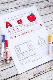 First, kids trace lines on this prekindergarten writing worksheet to strengthen the fine motor skills needed to form the letter a. Letter Writing Practice Free Printables