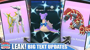 LEAK! ASH GRENINJA, PRIMALS, ARCEUS, KELDEO & MORE! HUGE TEXT UPDATES! |  Pokémon GO - YouTube