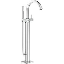 Smoothest handling ensuring a lifetime of smooth operation; Grohe Grandera Single Handle Floor Mounted Freestanding Tub Filler Trim With Handshower Wayfair