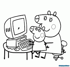 By coloring with your young toddlers, you are teaching them the value of slowing down and noticing details. Peppa Pig Party Coloring Pages Coloring And Drawing